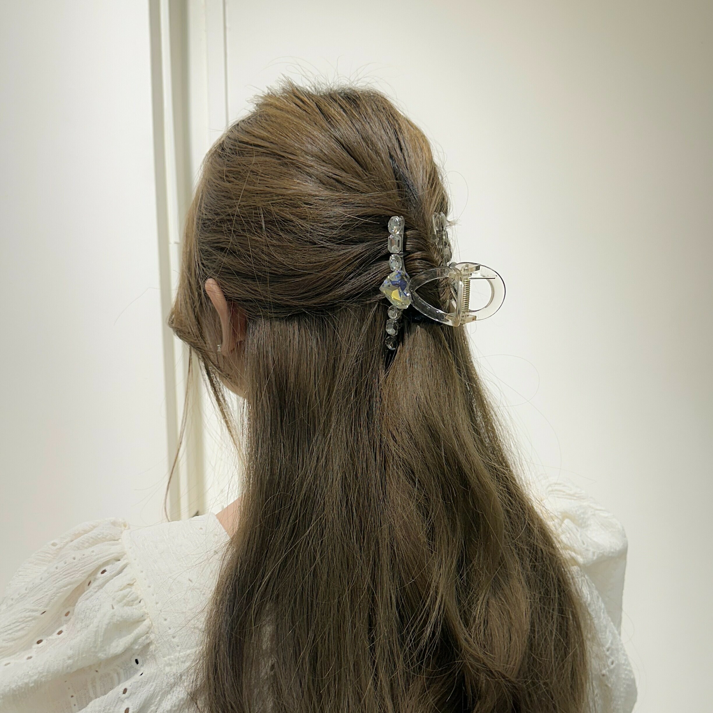 G17愛心水鑽半頭鯊魚夾