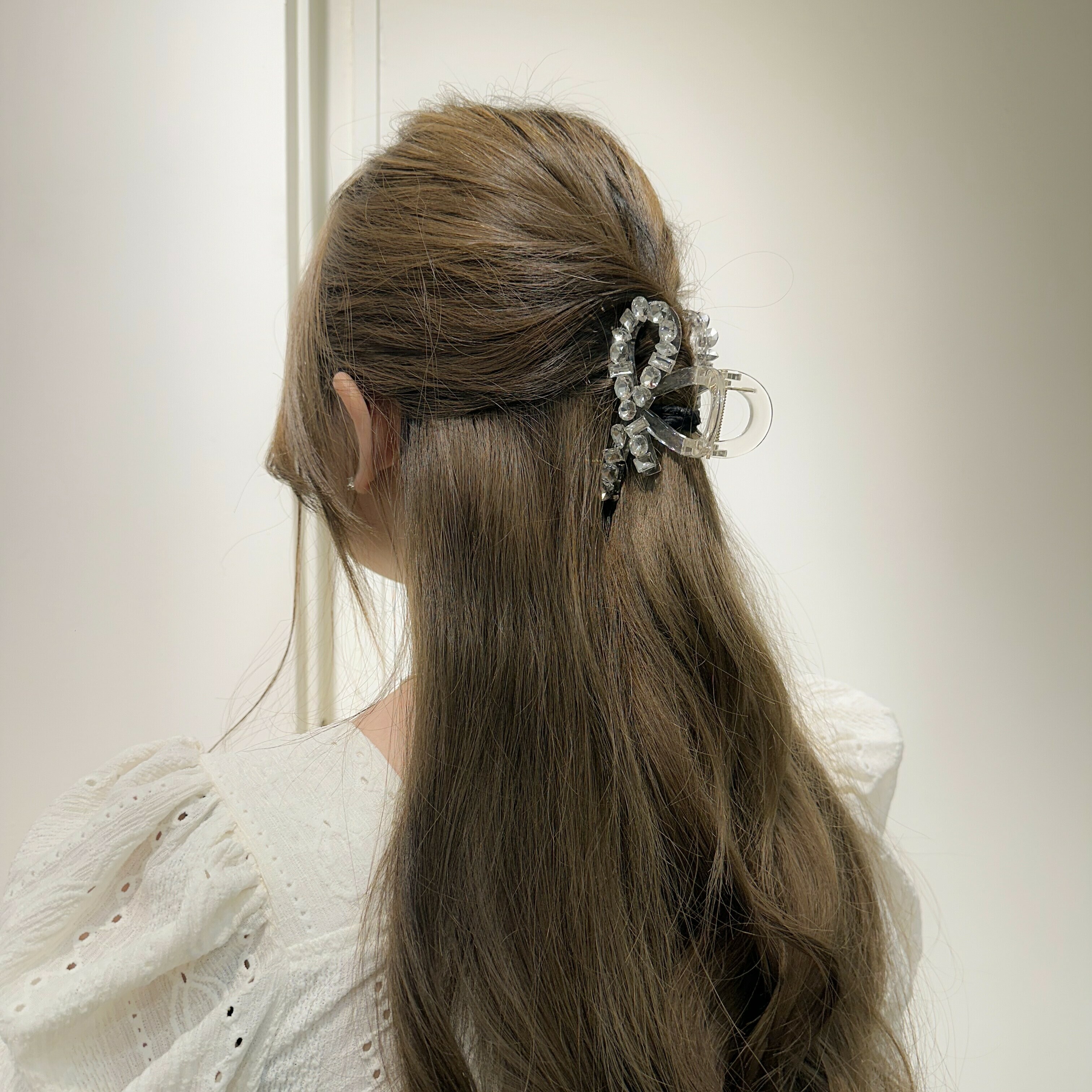 G19水鑽交叉半頭鯊魚夾