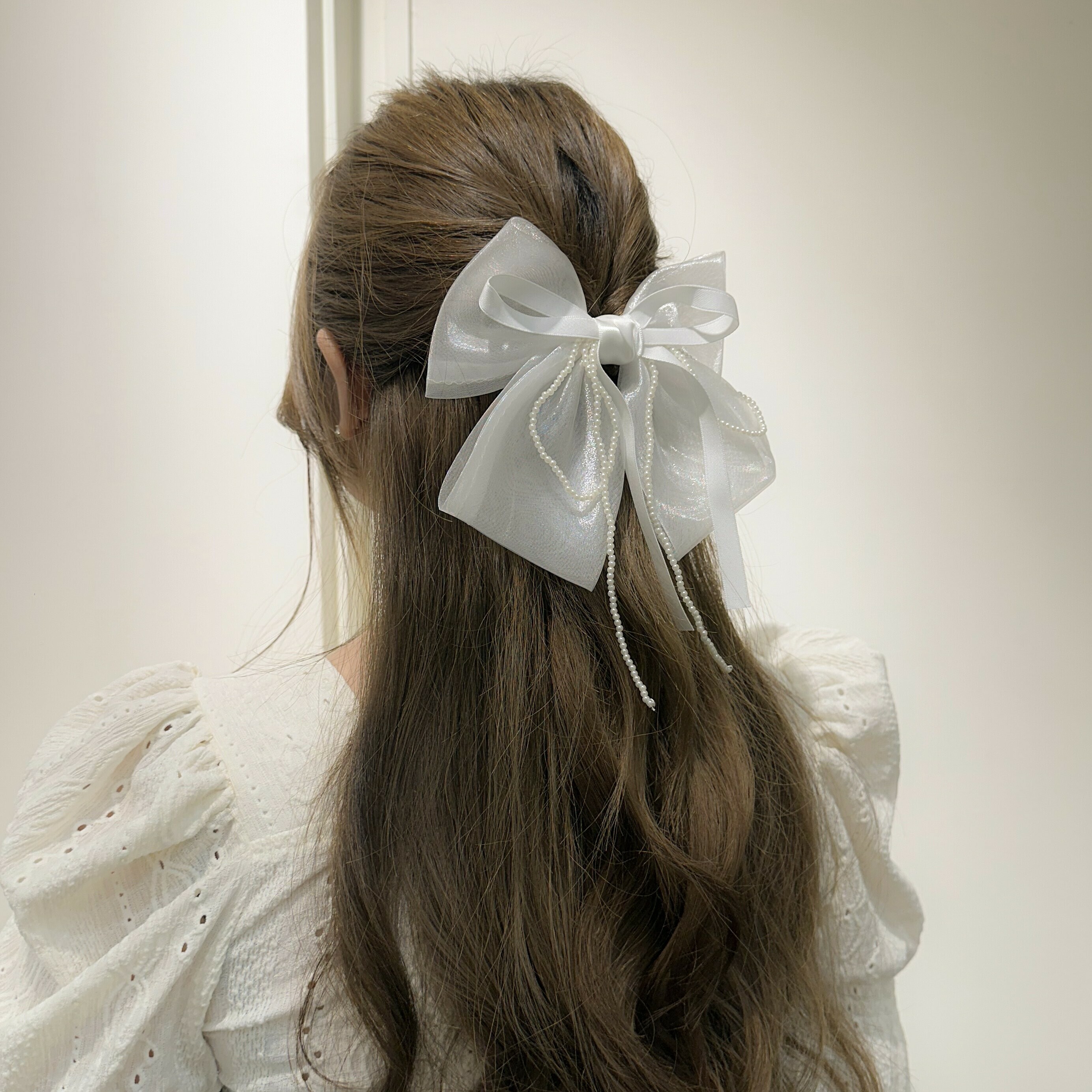 G20珍珠緞帶蝴蝶結