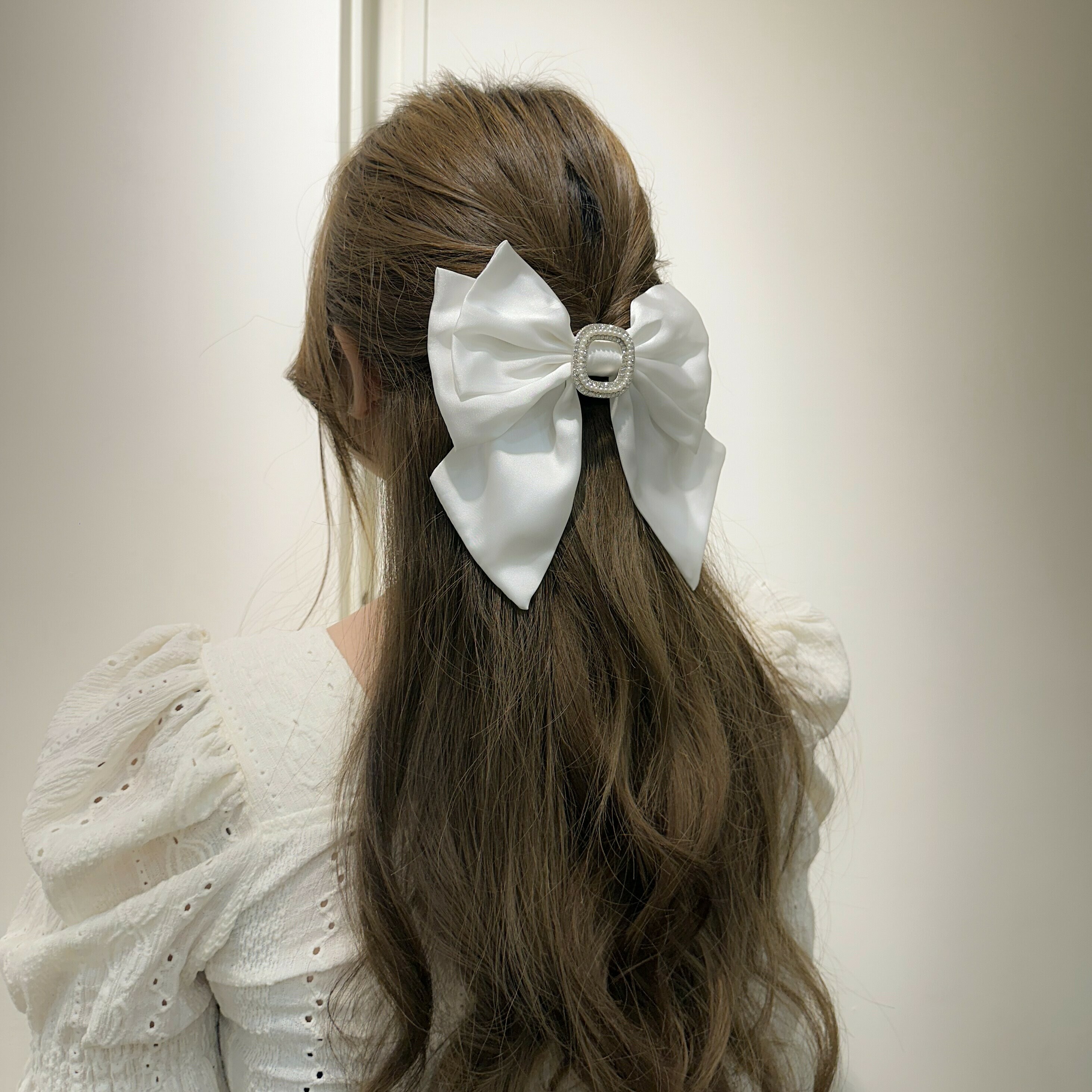 G22排鑽珍珠蝴蝶結