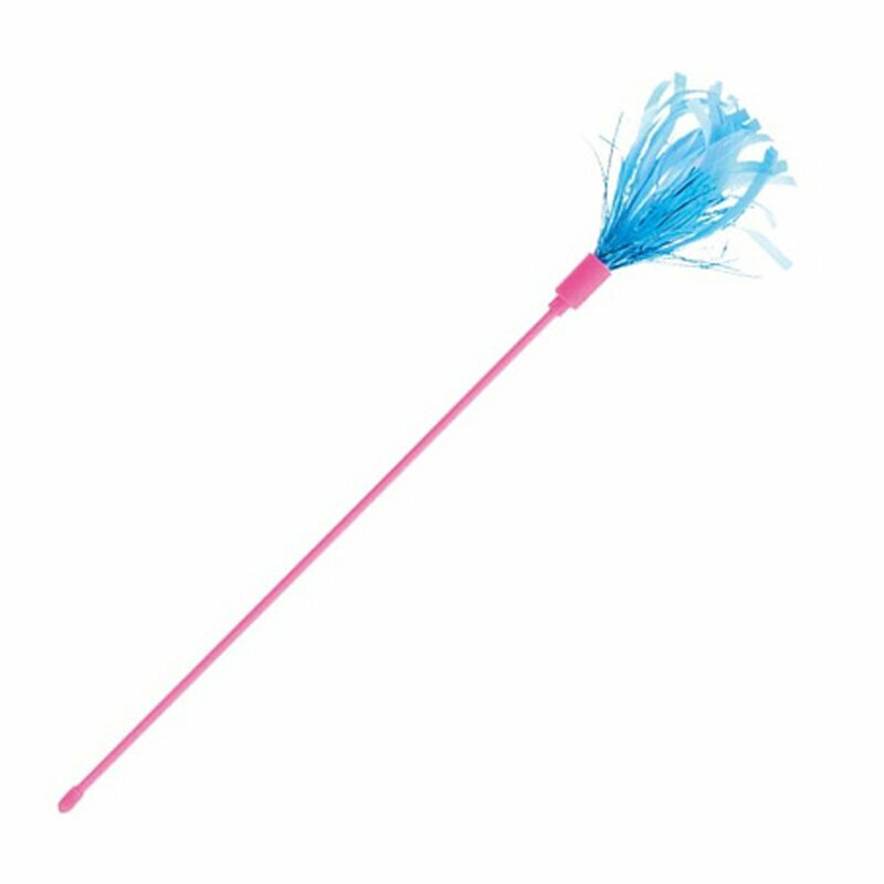 Petio - 藍色閃亮絲帶逗貓棒 [貓用]