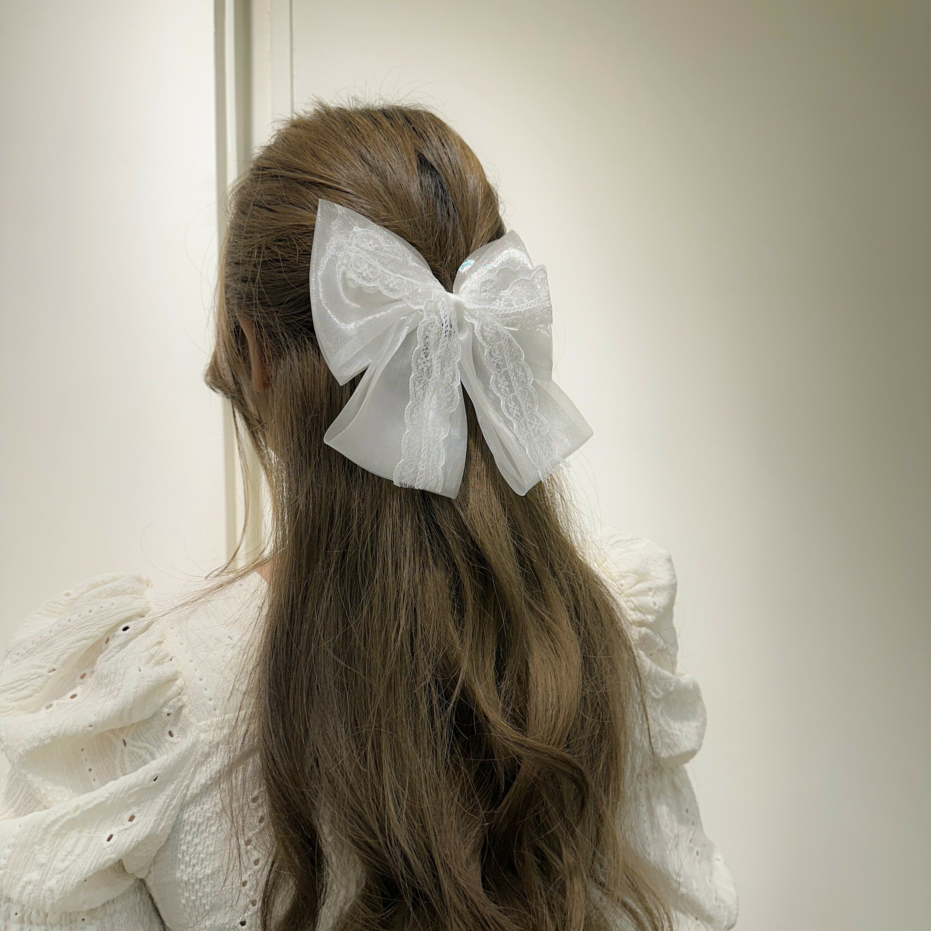 G24網紗蕾絲蝴蝶結