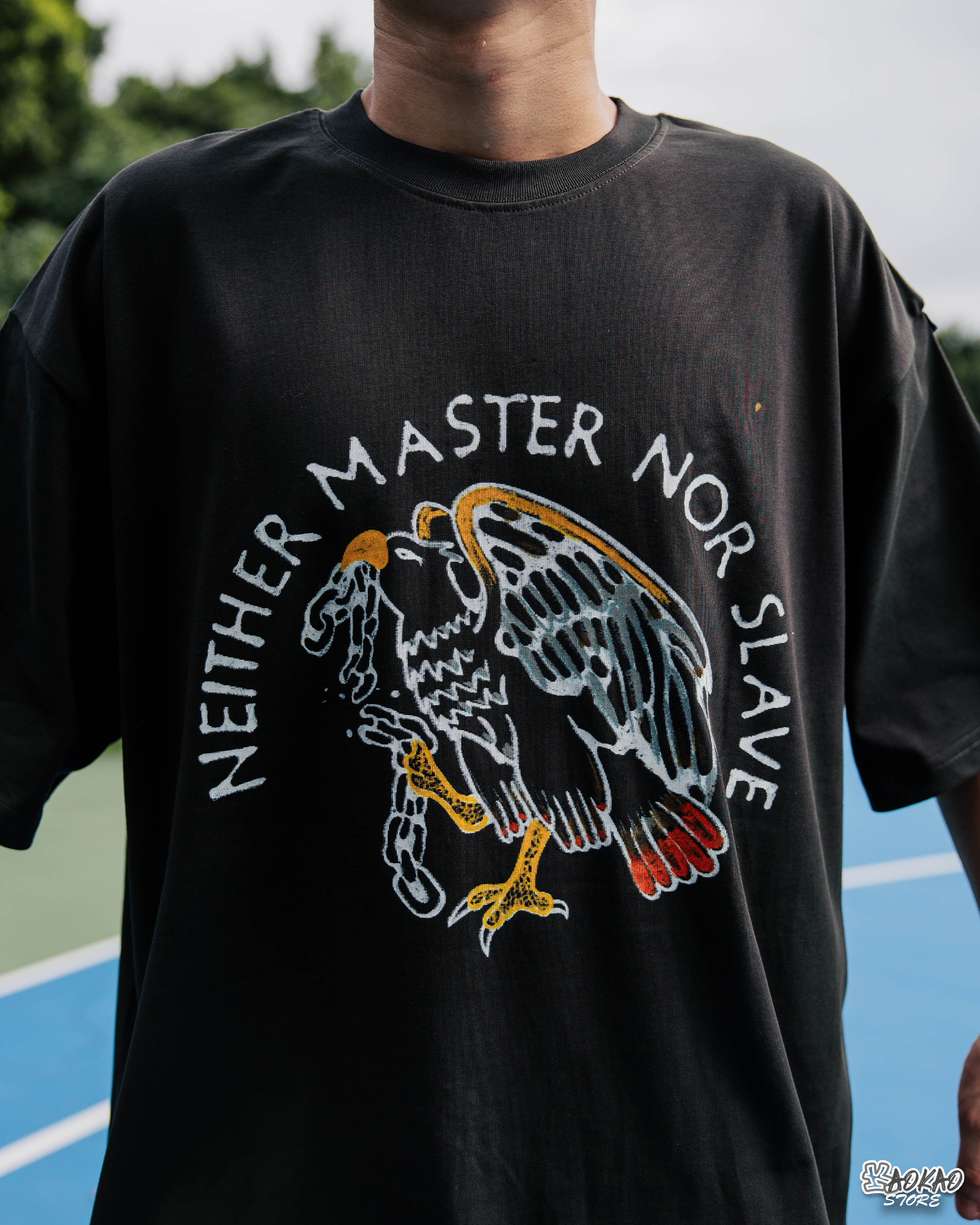 BLACK FLAG BlackHand Drawn Eagle TEE【JBF24T013】