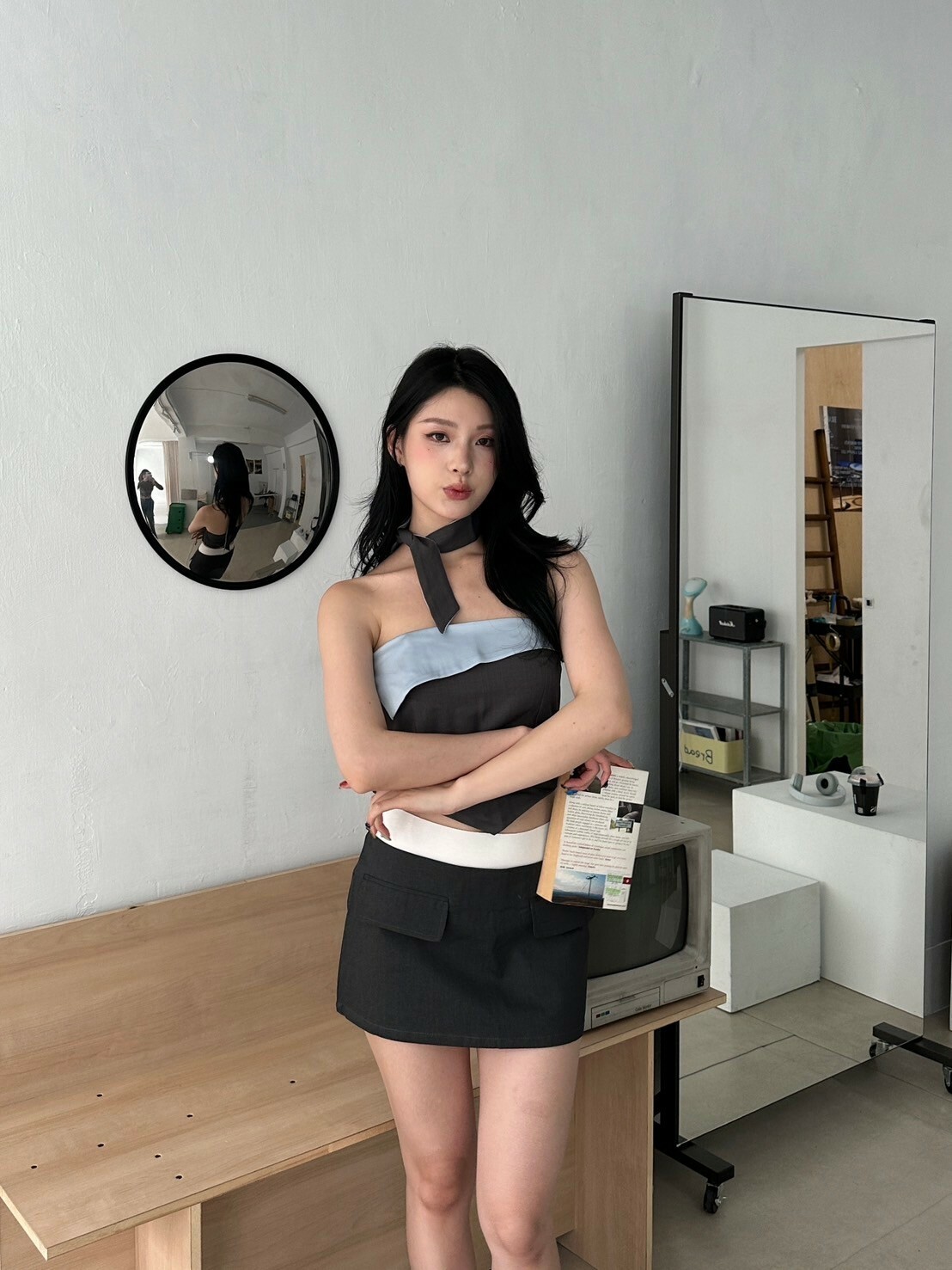 年末出清✧˖°告白定律💘 撞色翻邊抹胸（附掛脖）