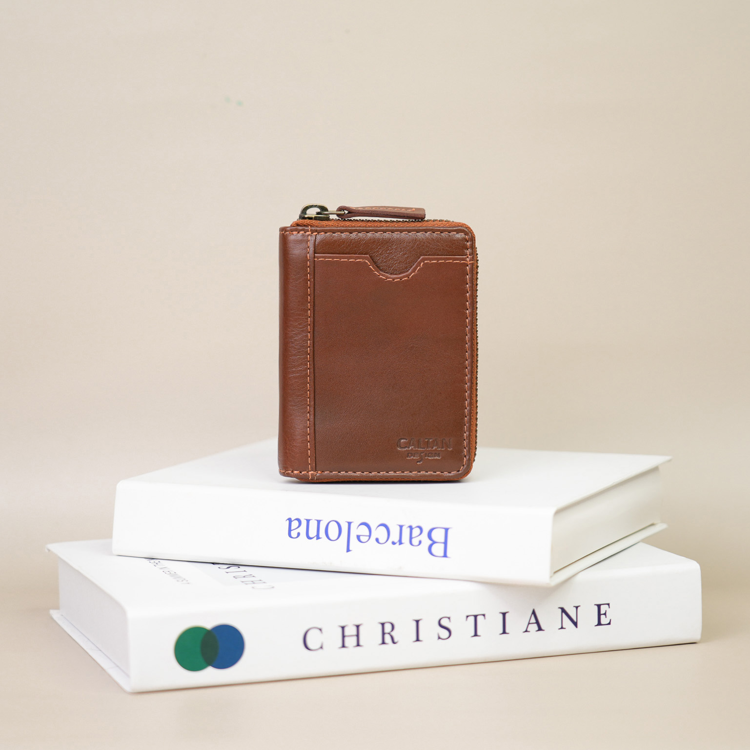 『新品上市』老爺有喜  真皮大容量全包式拉鍊中短夾(075165cd)