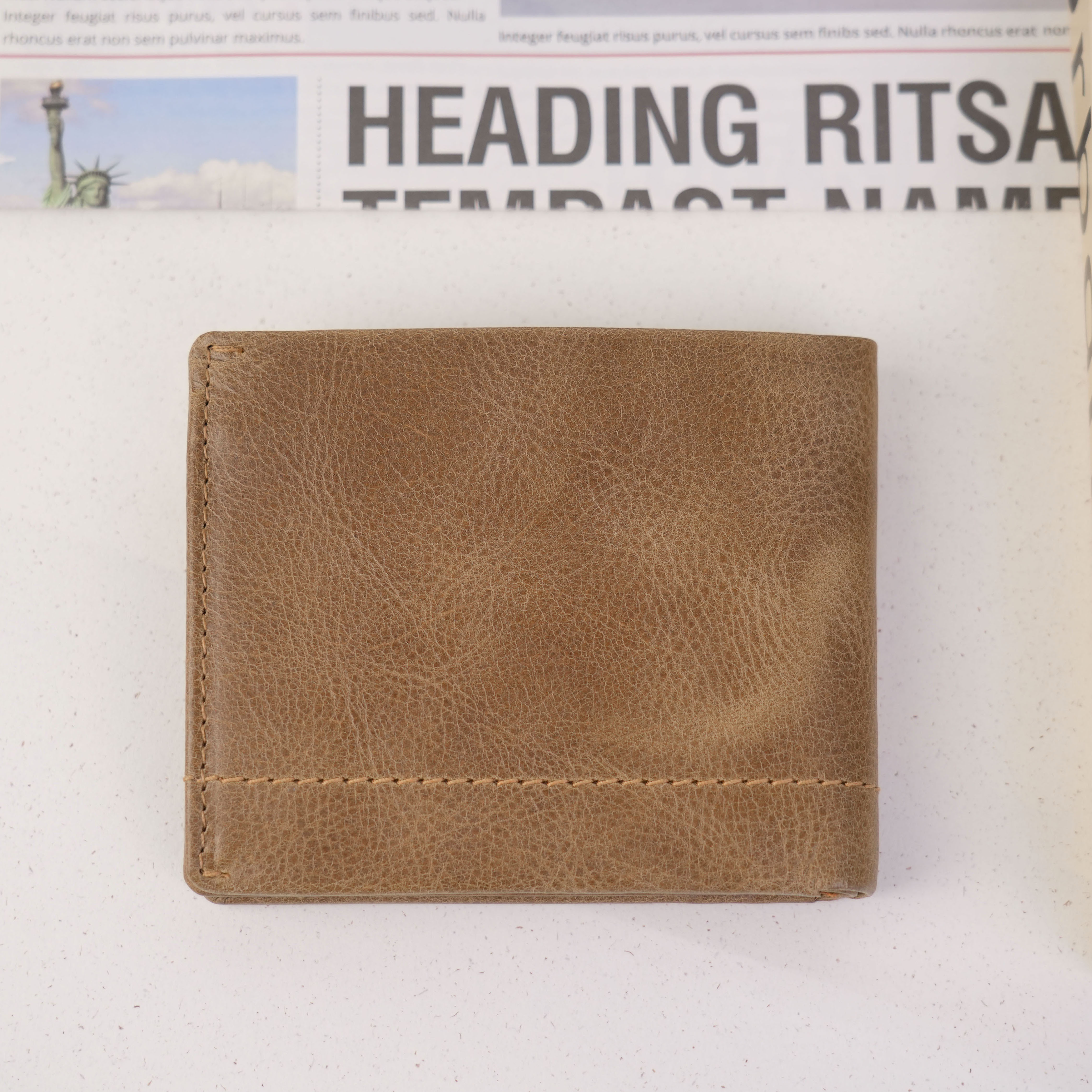 『新品上市』老爺有喜  真皮三頁式零錢包短夾(075137lt)