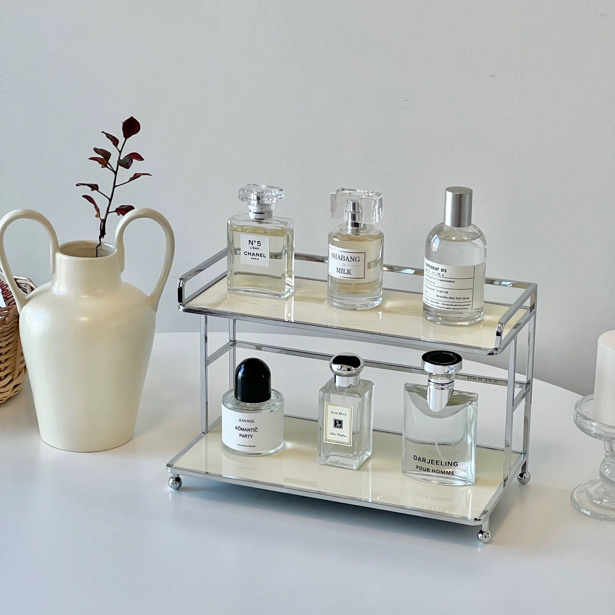 北歐風金屬配色雙層展示架擺件 / 2色