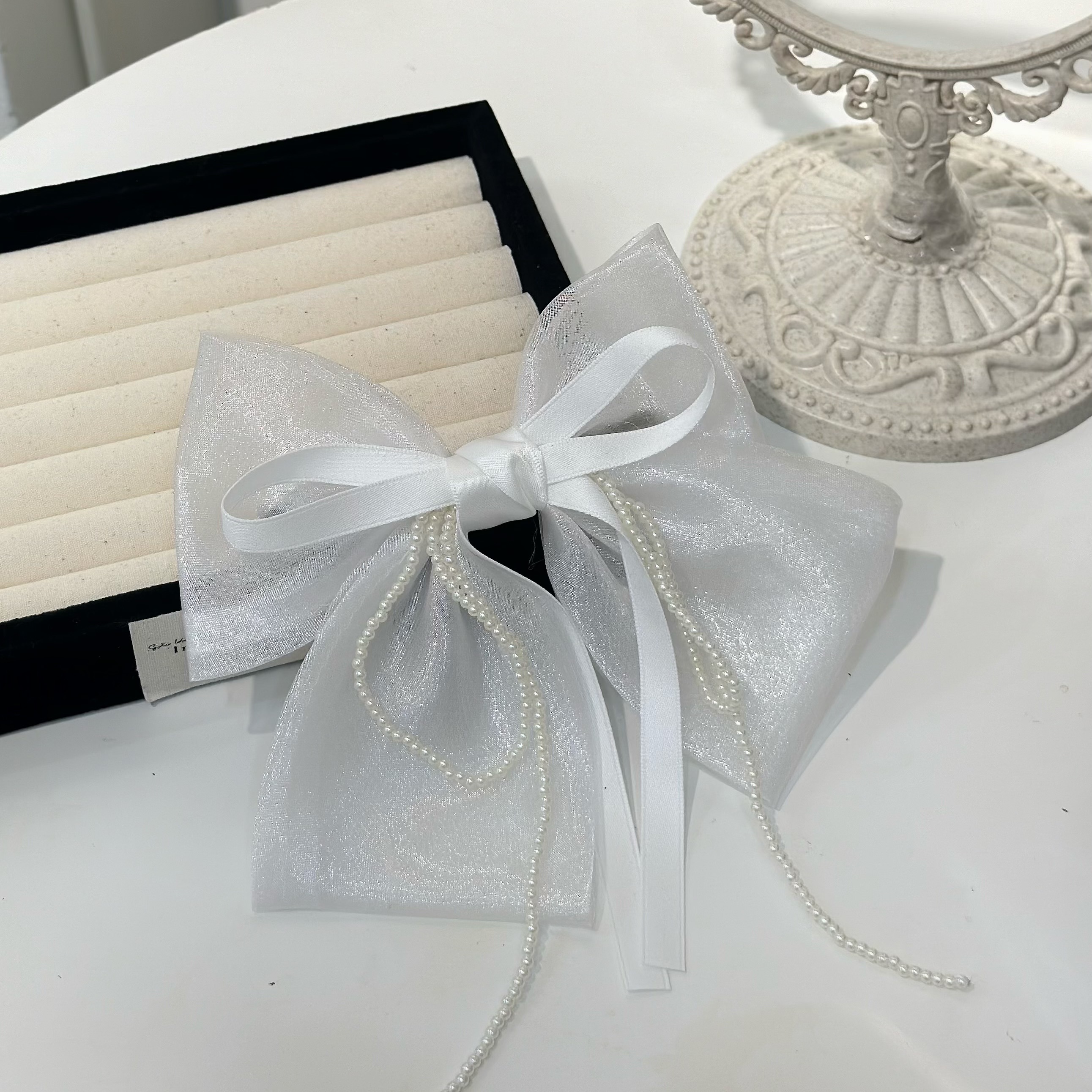 G20珍珠緞帶蝴蝶結