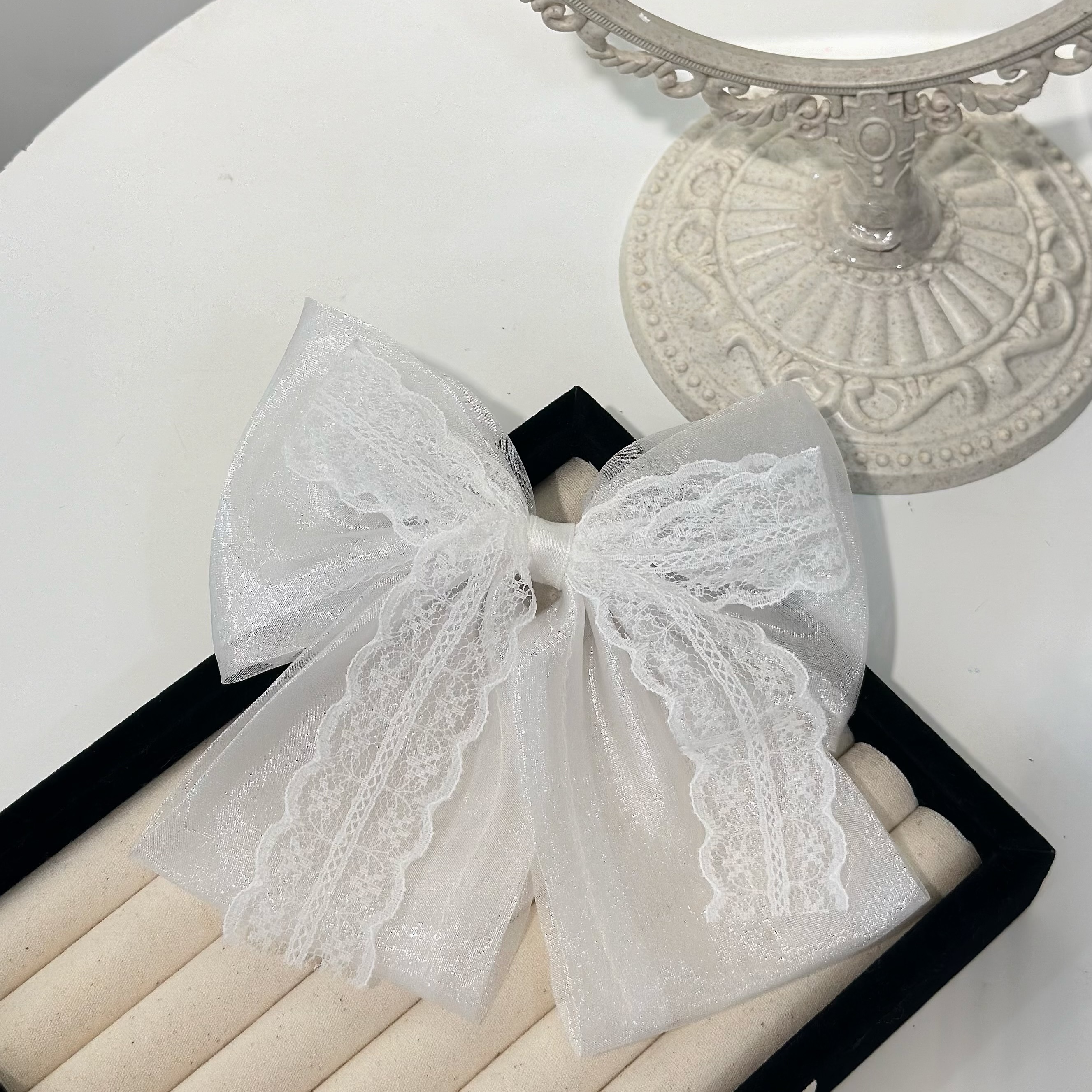 G24網紗蕾絲蝴蝶結