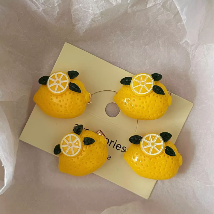 [5 FOR RM10] Fresh Faux Lemon Hair Clip