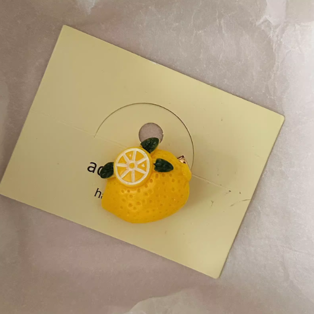 [5 FOR RM10] Fresh Faux Lemon Hair Clip