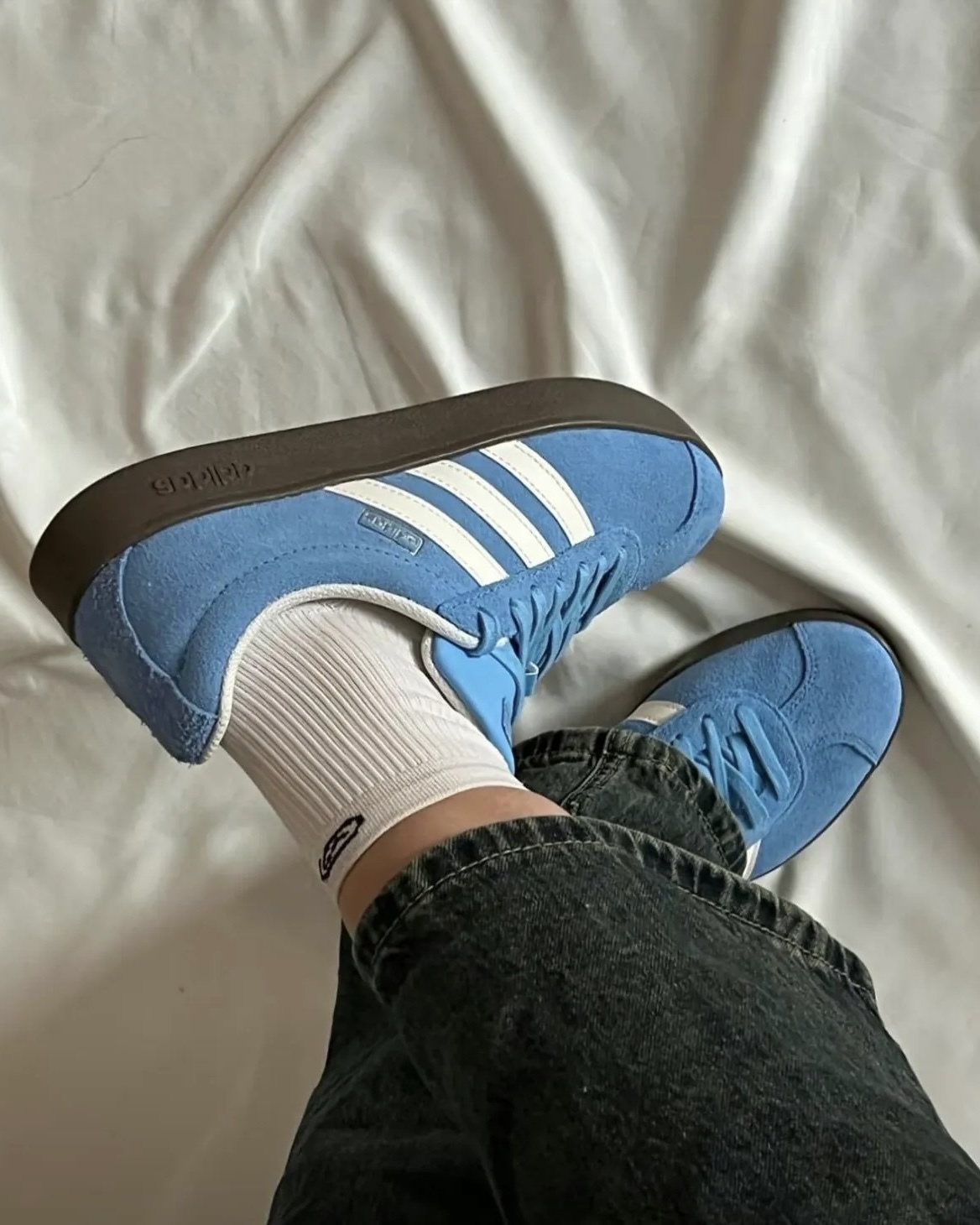 【現貨】Adidas Neo Vl Court 2.0 德訓鞋 焦糖底 麂皮 寶寶藍