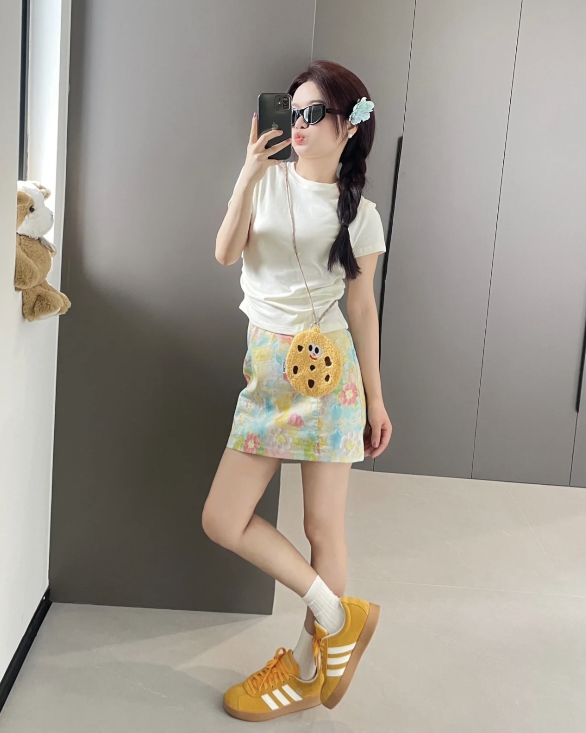 Adidas Neo Vl Court 2.0 德訓鞋 焦糖底 麂皮 夏日黃