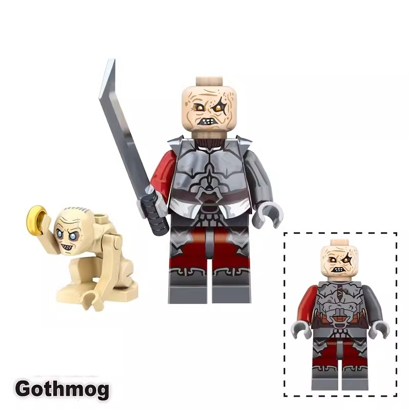 Gothmog Lord of the Rings Custom Minifigures Minifigs Fit Lego TV5067
