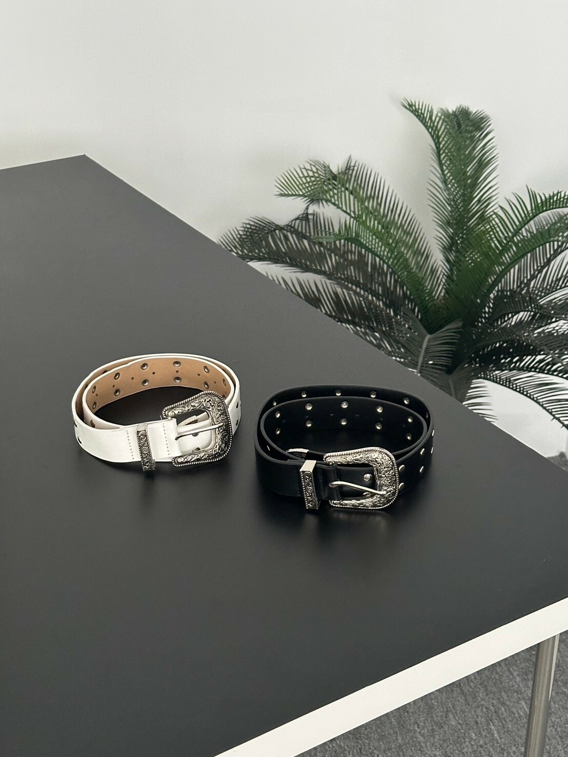 next level🔥 重工復古卯釘皮帶 2colors （2入優惠）