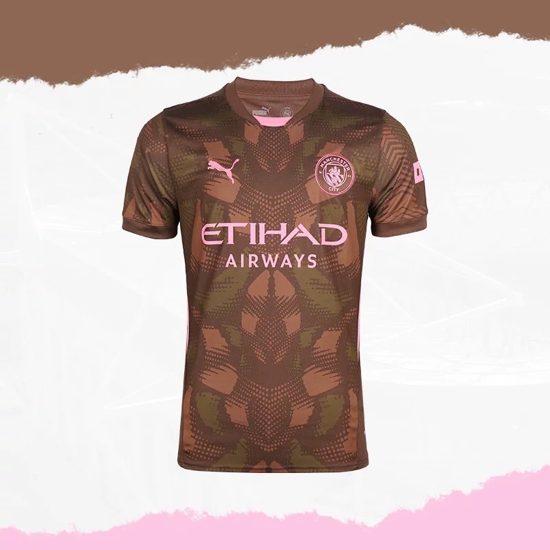 2024 Manchester City Brown Goalkeeper Shirt with Nameset