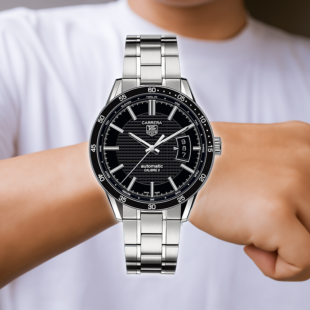 【TAG Heuer 泰格豪雅】Carrera 卡萊拉 WV211M.BA0787 簡約素雅 賽車卓越 瑞士製造 日期 動力儲存 自動機械 手錶