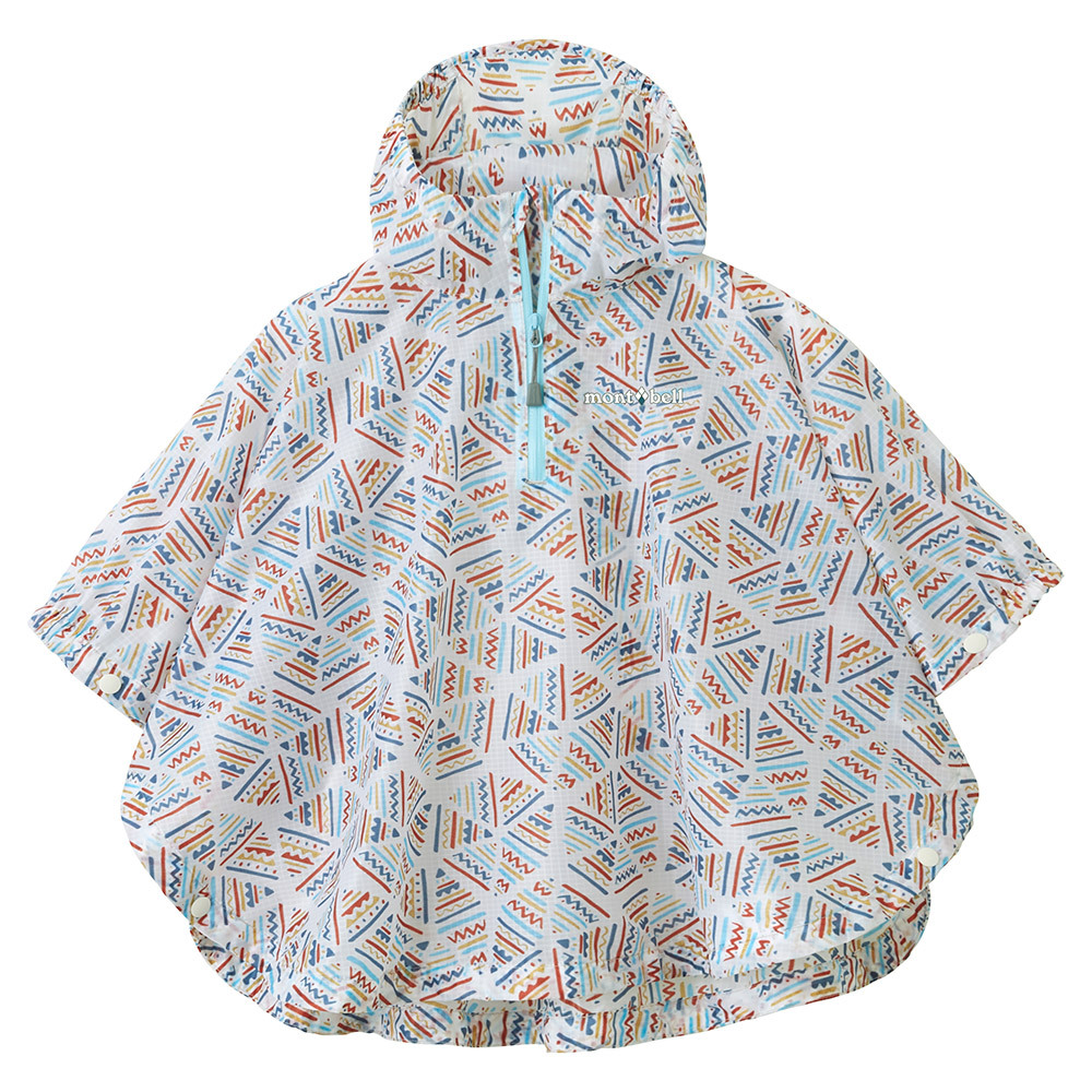 【防水防雨】montbell: Print Trekking Rain Poncho Baby's 80-95