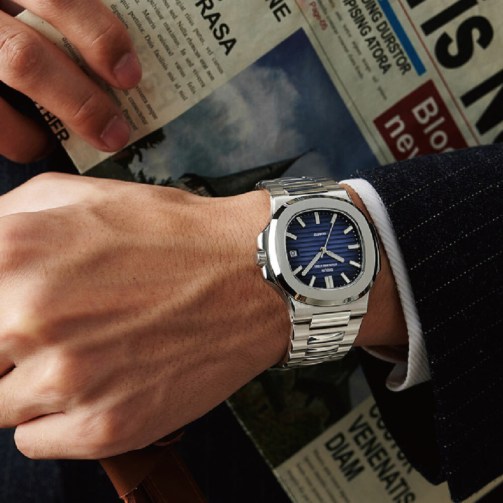 【DIDUN 迪頓】Nautilus 鸚鵡螺 DDN-006  不鏽鋼 日期顯示 日本星辰機械機芯  手錶