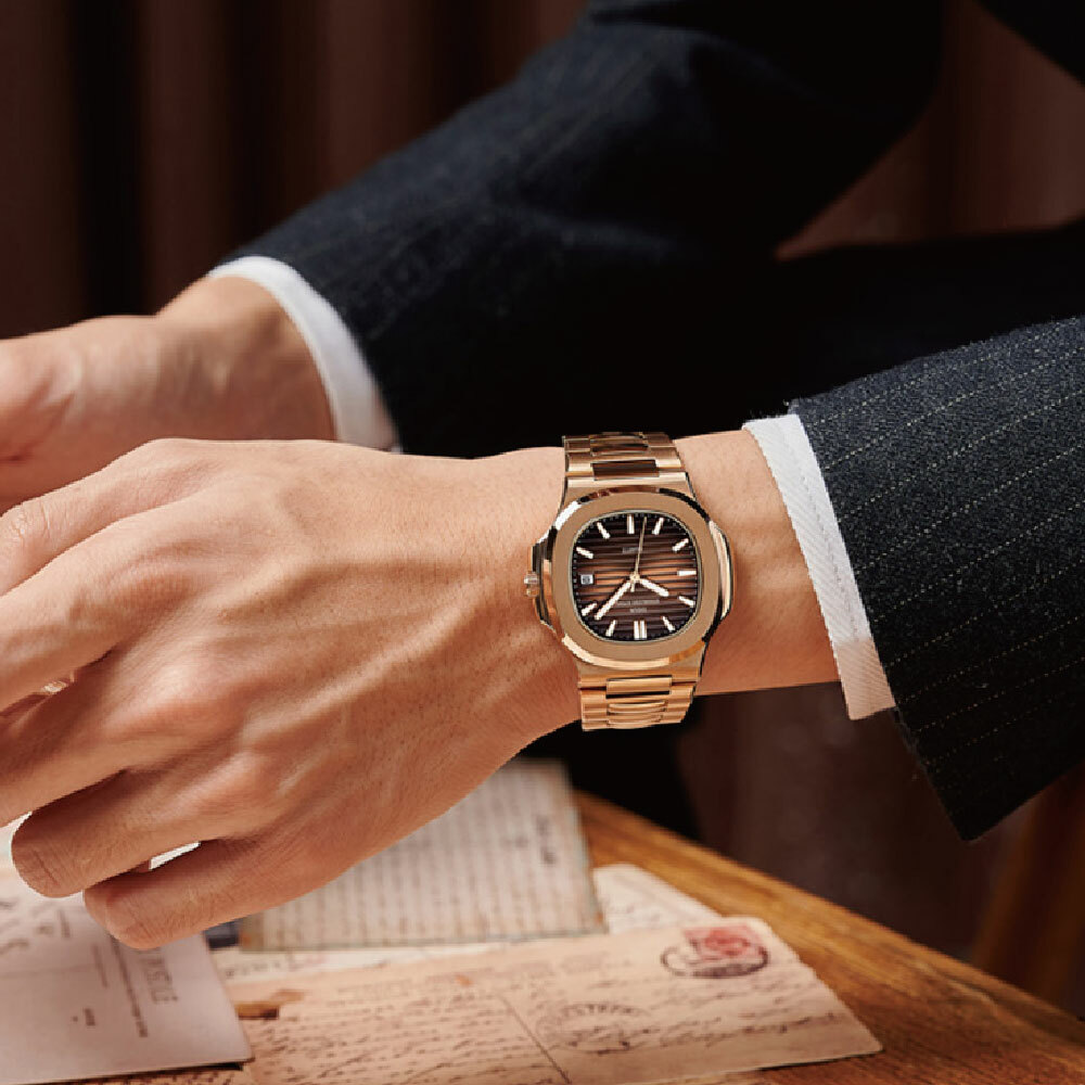 【DIDUN 迪頓】Nautilus 鸚鵡螺 DDN-024 經典 不鏽鋼 日期顯示 石英  手錶