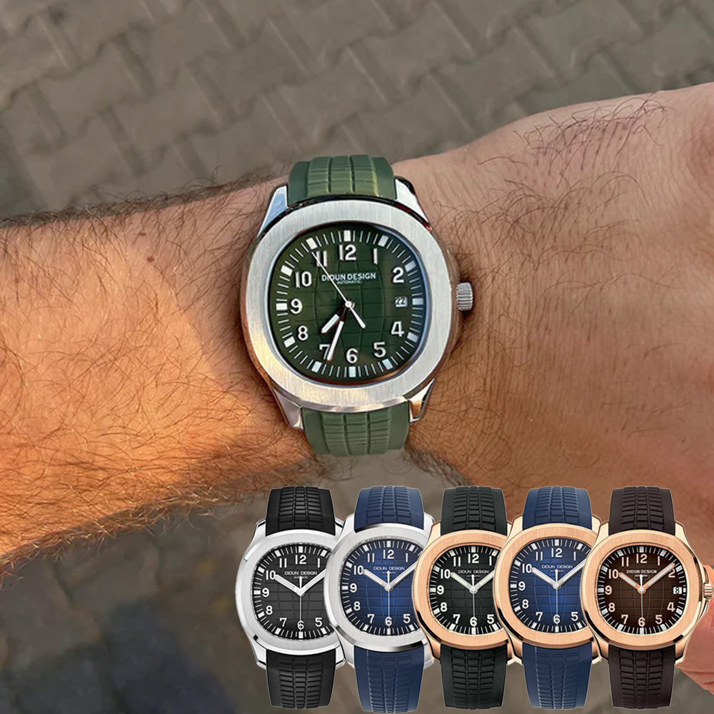 【DIDUN 迪頓】OCEANPILOT 海洋領航員系列 手雷款 PP 夜光指針 日期顯示 機械錶 21顆寶石軸承 星辰 手錶