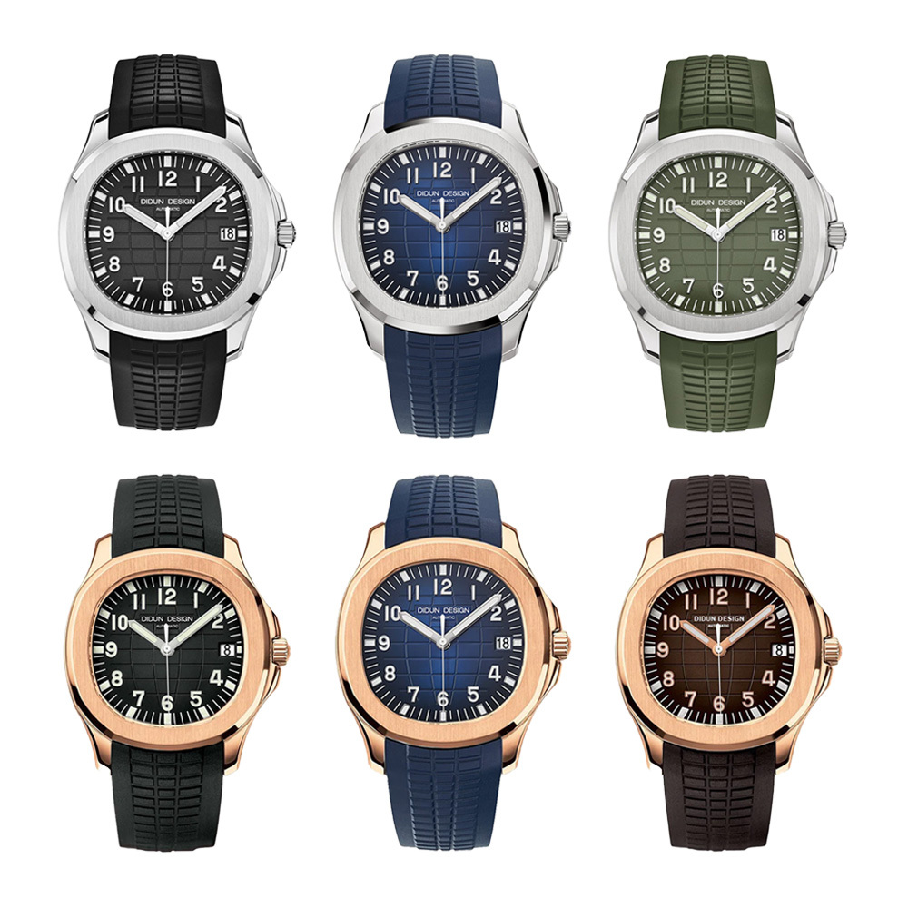 【DIDUN 迪頓】OCEANPILOT 海洋領航員系列 手雷款 PP 夜光指針 日期顯示 機械錶 21顆寶石軸承 星辰 手錶