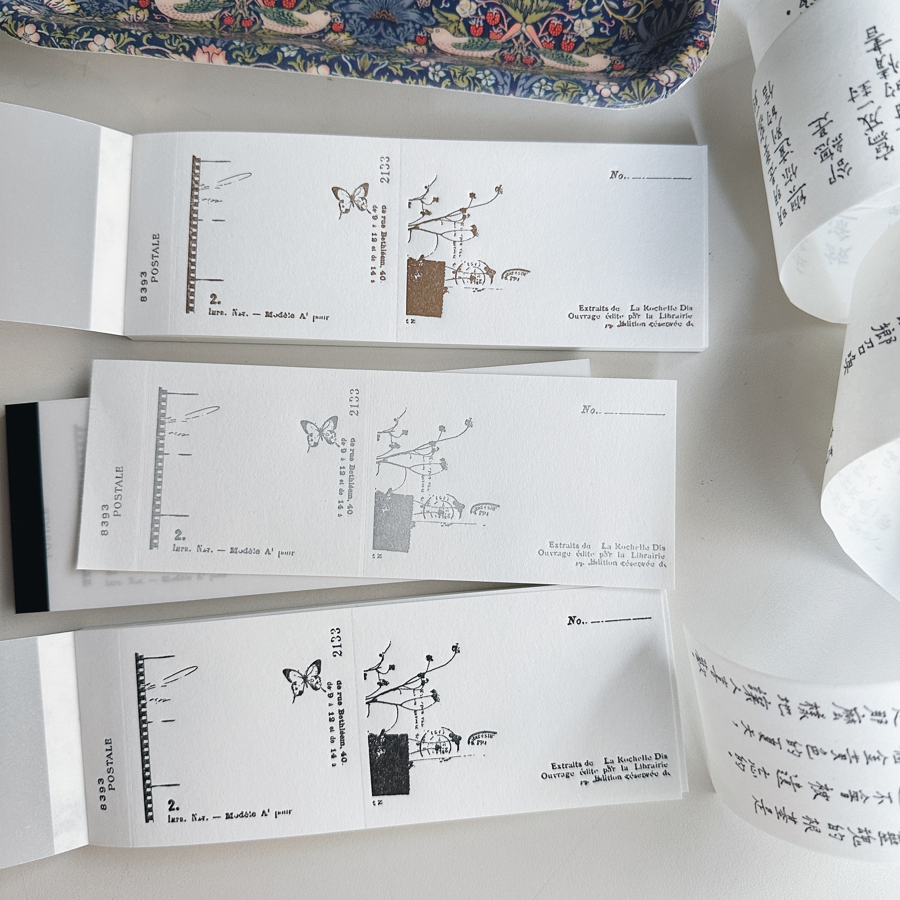 懷舊 40枚 活版印刷便條本｜日本 yohaku