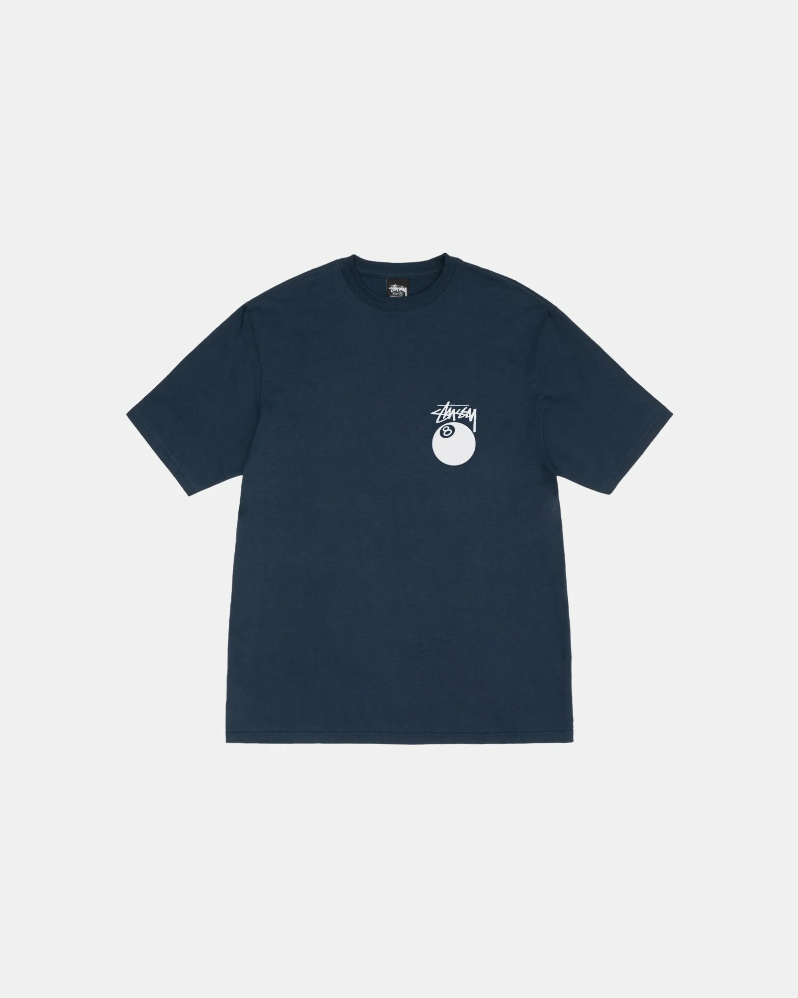 限量現貨 Stussy 8 BALL TEE navy
