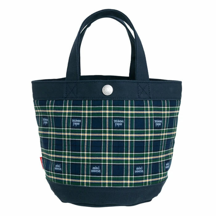 MIKI HOUSE Gorgeous Patch x Embroidery Tote Bag NAVY BLUE 