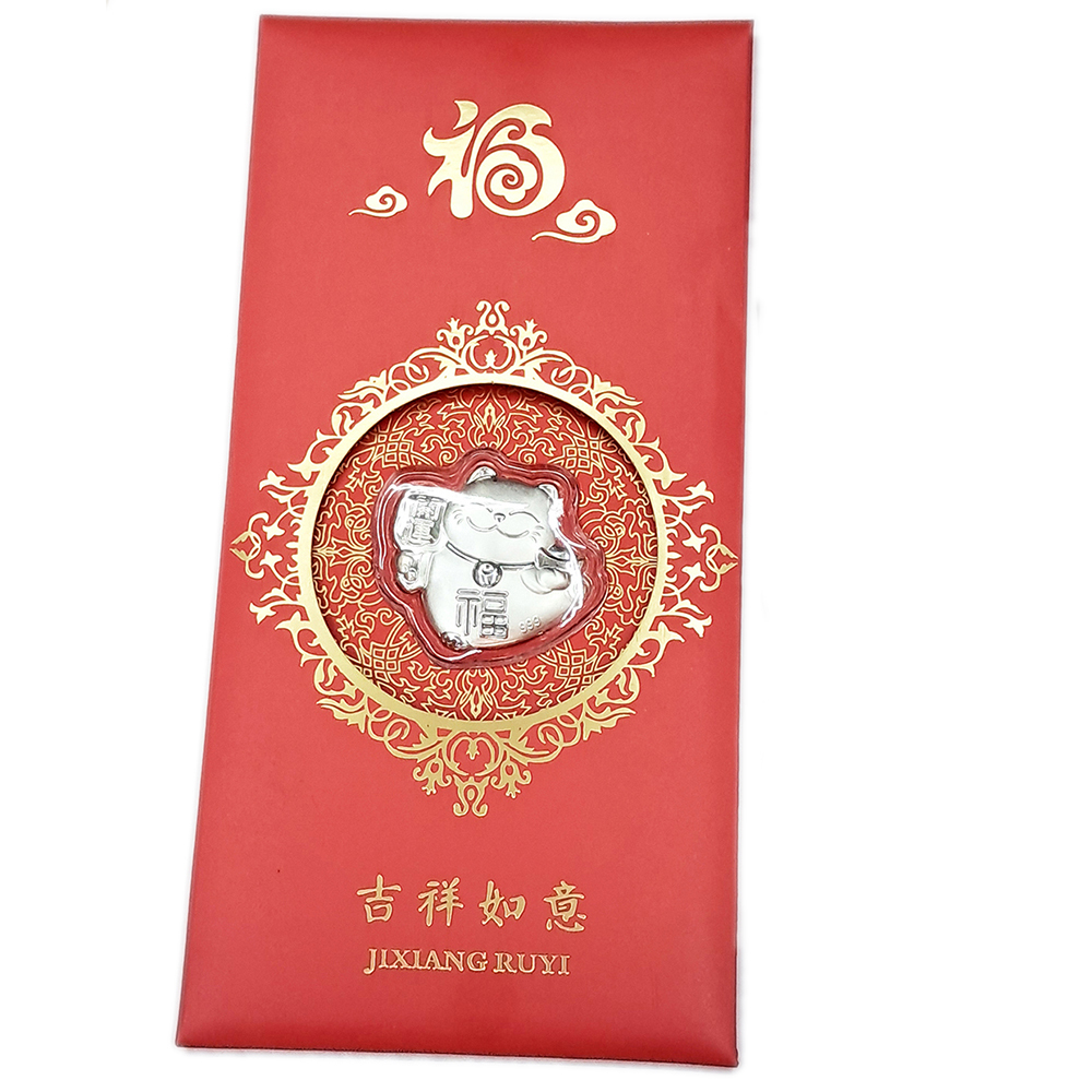 招財貓999銀 紅包袋財富禮袋【十方】146934