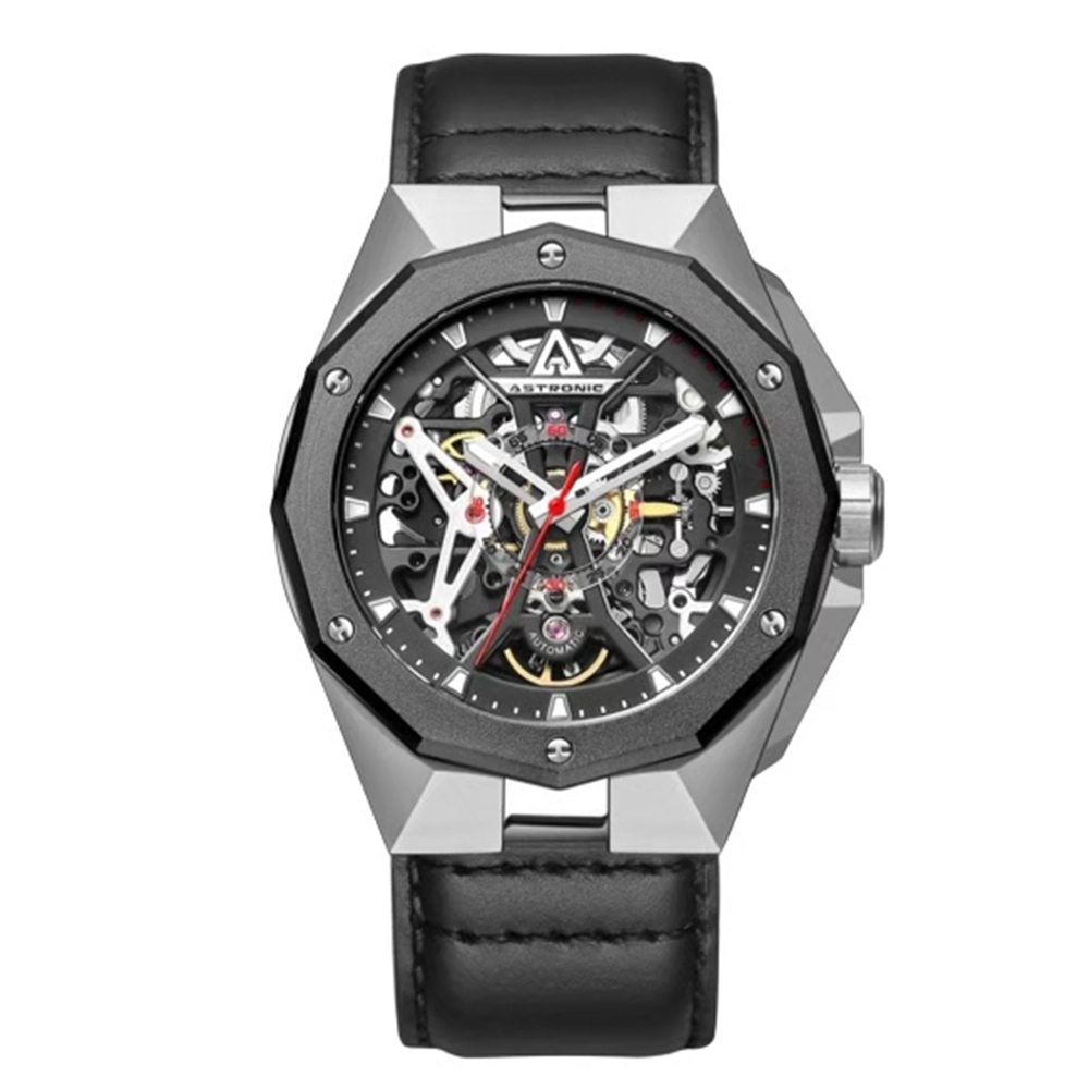 【ASTRONIC 天文】Astronic Apache系列 AS-AVE-64S 21顆寶石軸承 夜光 自動鏤空機芯 防指紋 機械錶