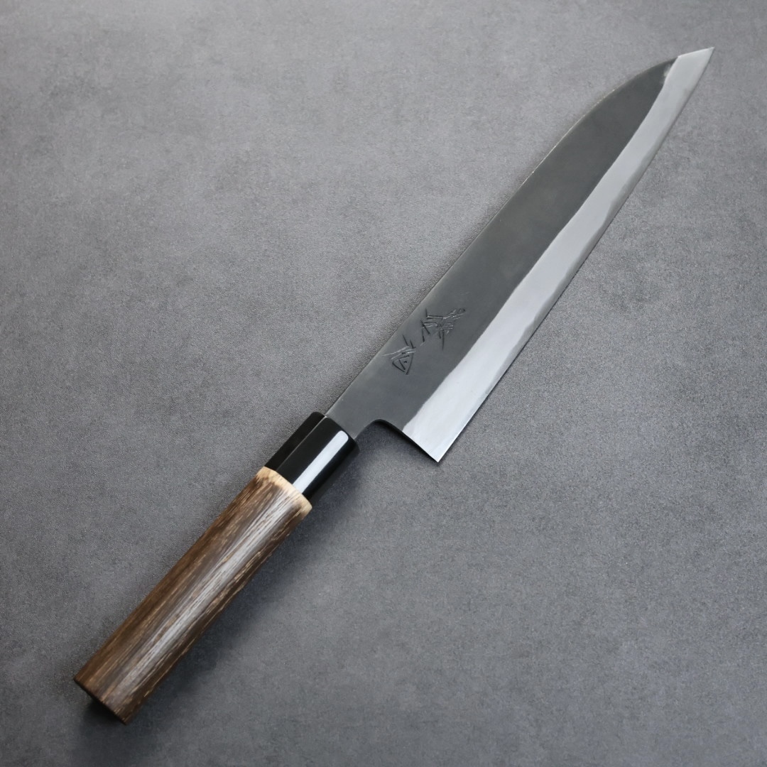 日野浦刃物司作牛刀240mm 白紙鋼黑打