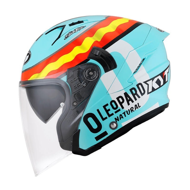 KYT NF-J #5黃 選手彩繪 亮光 內墨片帽款 3/4帽款