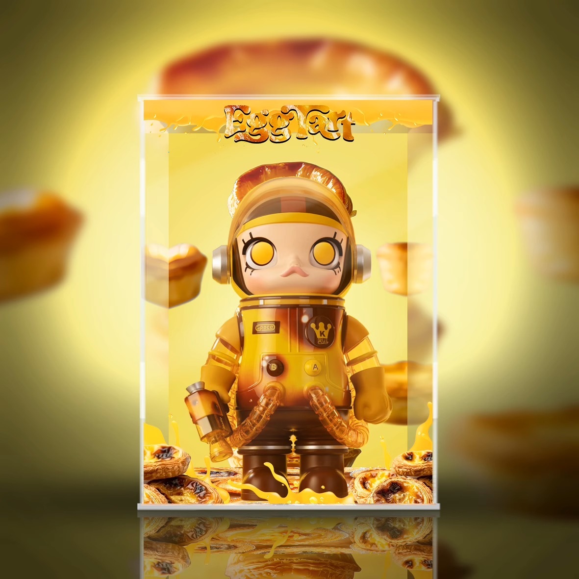 AOWOBOX] MEGA SPACE MOLLY 400% 葡撻Egg Tart 展示盒