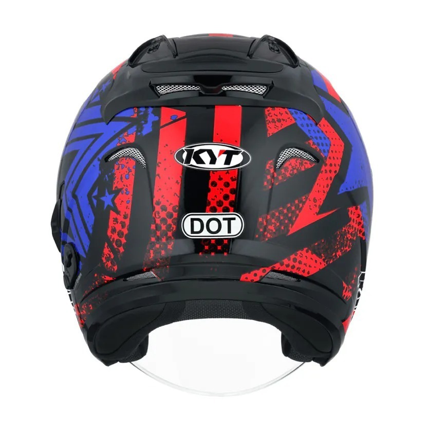 KYT DJ #S2黑 彩繪 亮光 內墨片帽款 3/4帽款