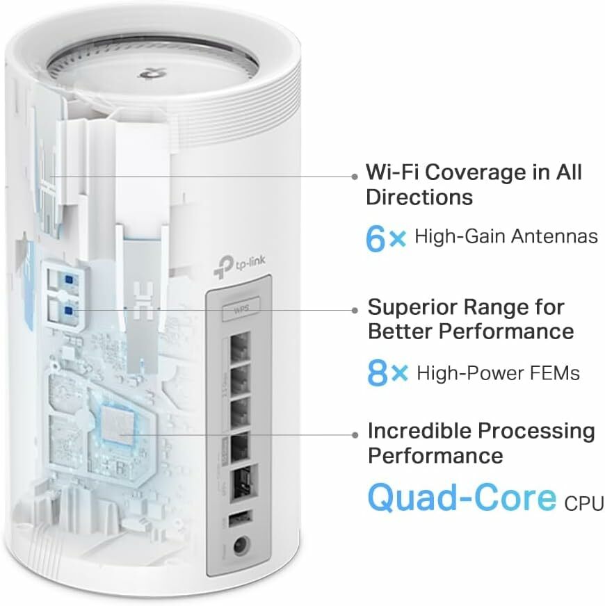 TP-Link Deco BE17000 Tri-Band WiFi 7 Mesh System (Deco