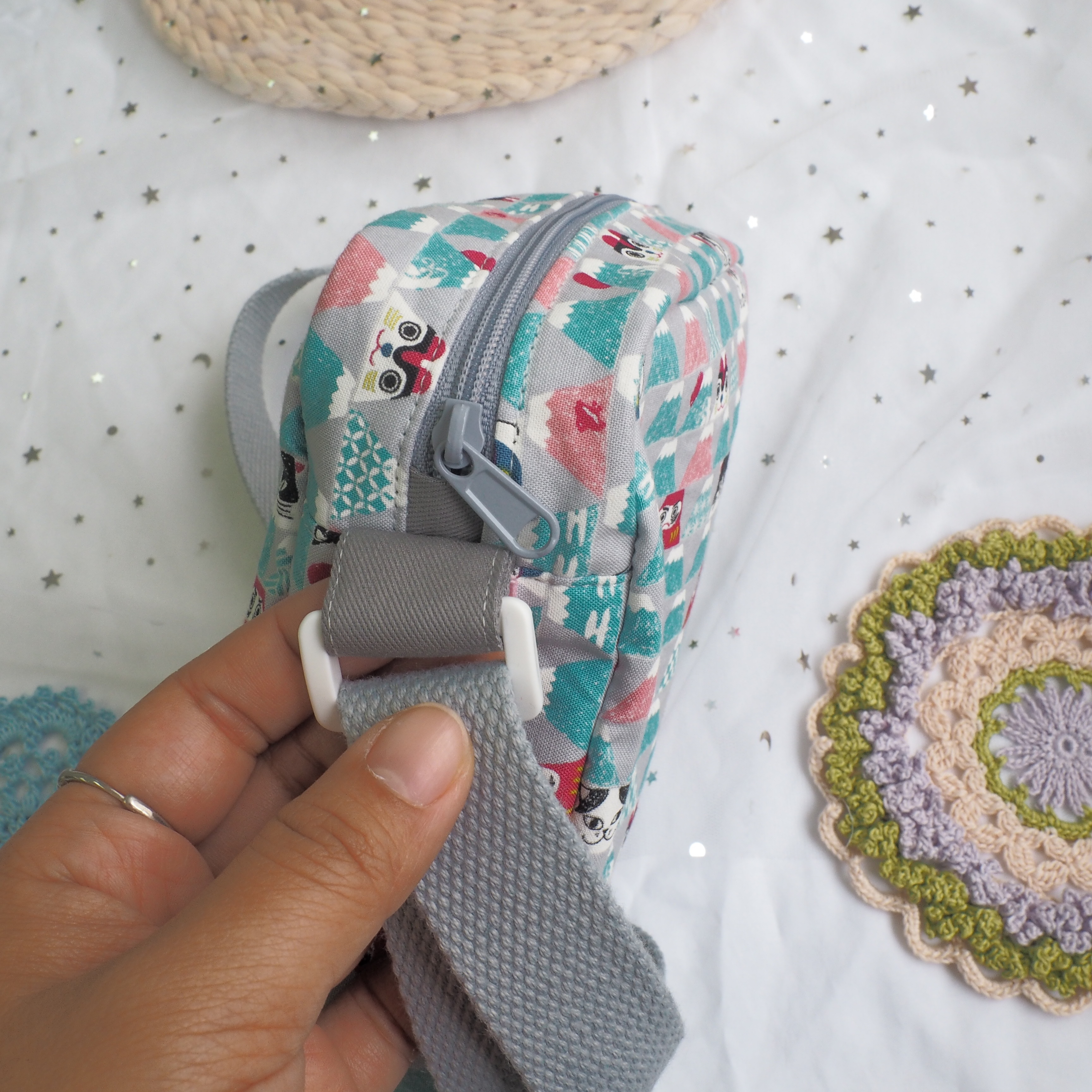 兒童拉鏈斜孭袋【可自選圖案】