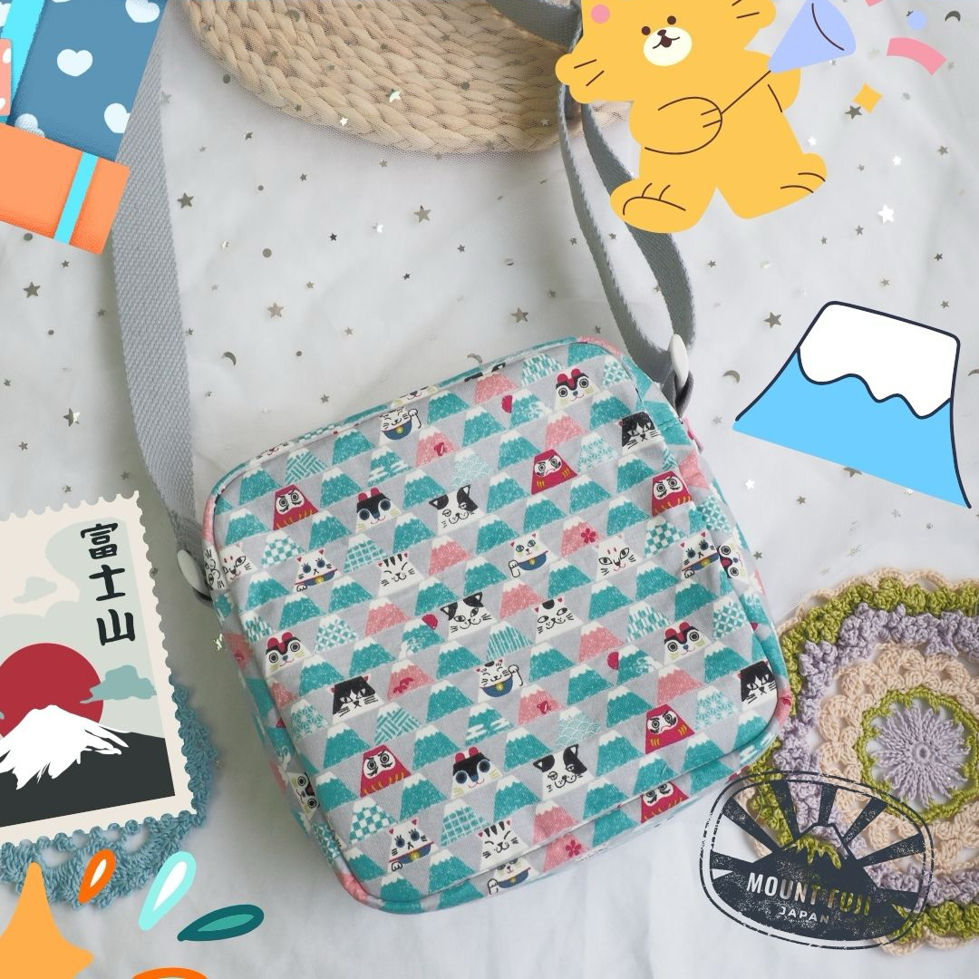 兒童拉鏈斜孭袋【可自選圖案】