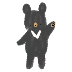 幸福果舖的黑熊日常原創貼圖