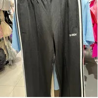 [S] NERDY EMBROIDERY LOGO NY TRACK PANTS,BLACK, PNES24TP010105 (SN454)