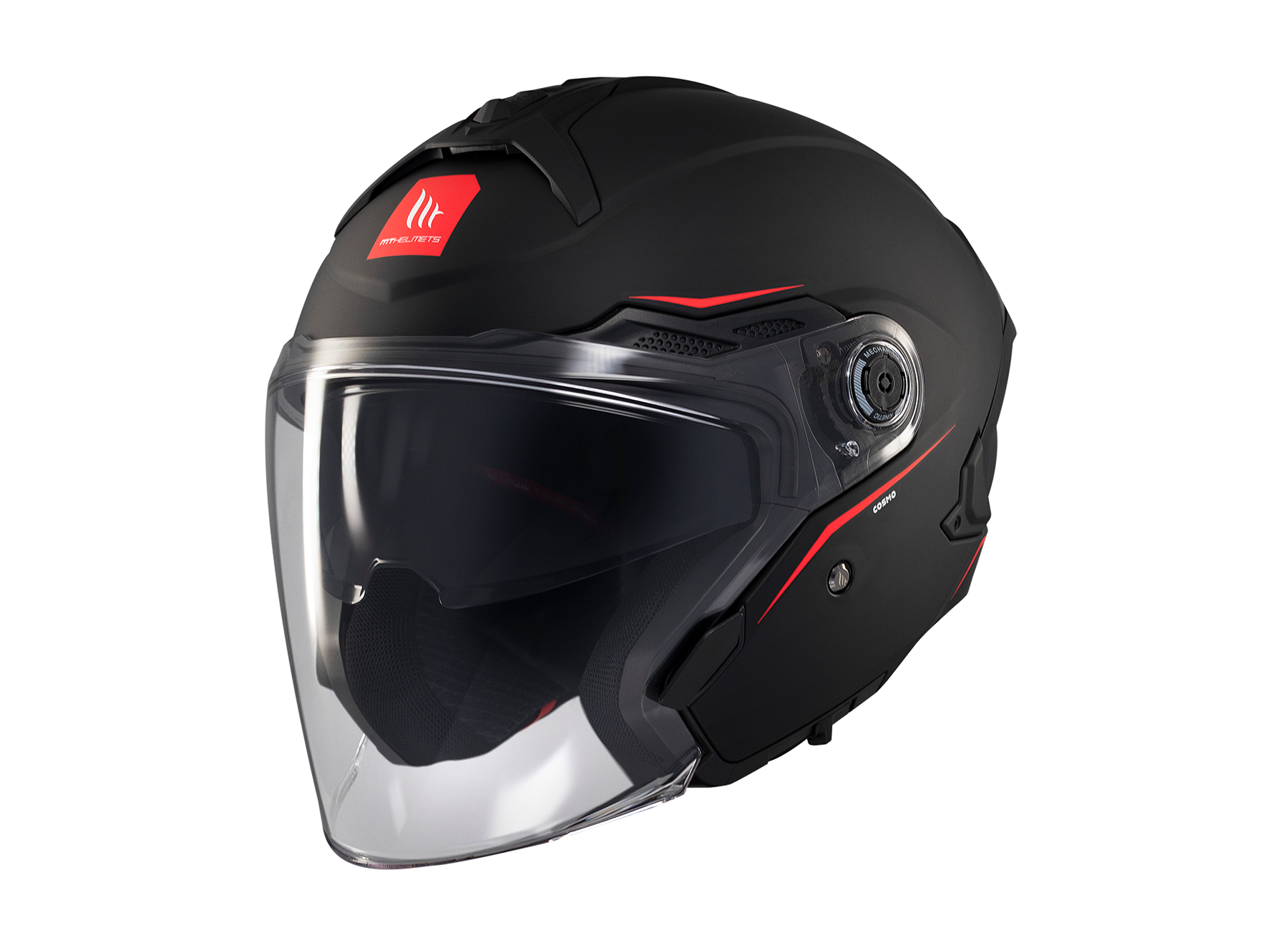 MT Helmet COSMO SV 星際 素色 消光黑 3/4罩 安全帽 亞版