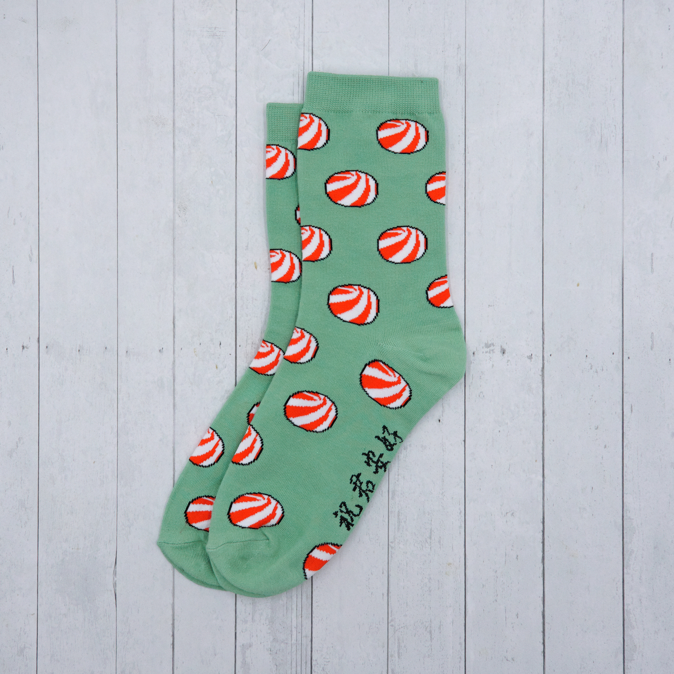 祝君安好 香港特式系列 - 襪子| 西瓜波 街市紅膠燈 燒賣 舊信箱 四款可選| 香港原素 穿搭必備 | 香港設計