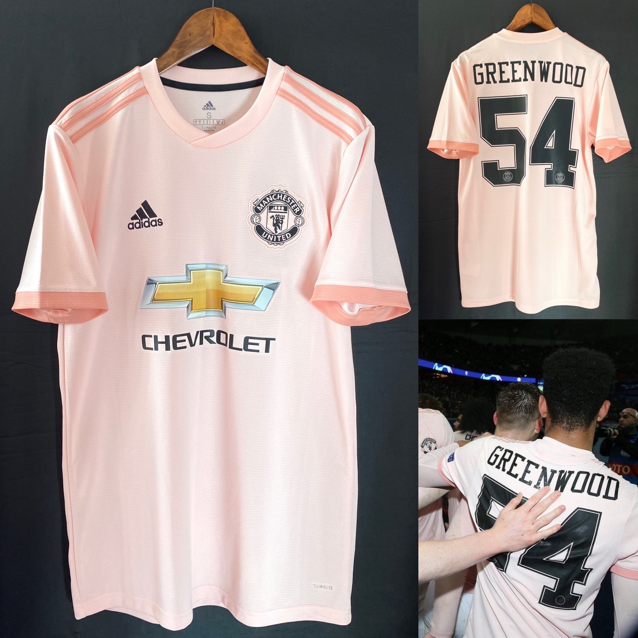 (全新有牌) 曼聯 2018-2019 Adidas 作客球衣 #54 GREENWOOD