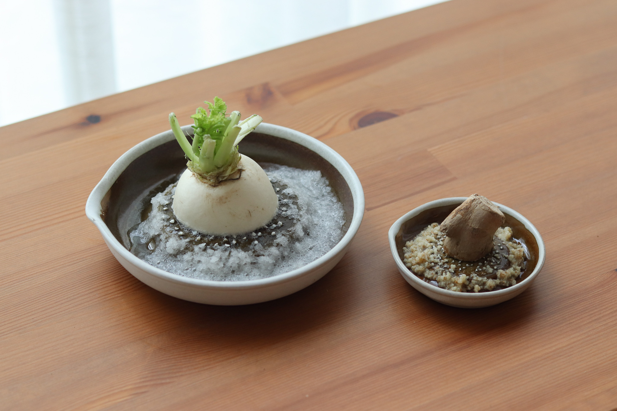 日本 石見燒 元重製陶所 研磨器