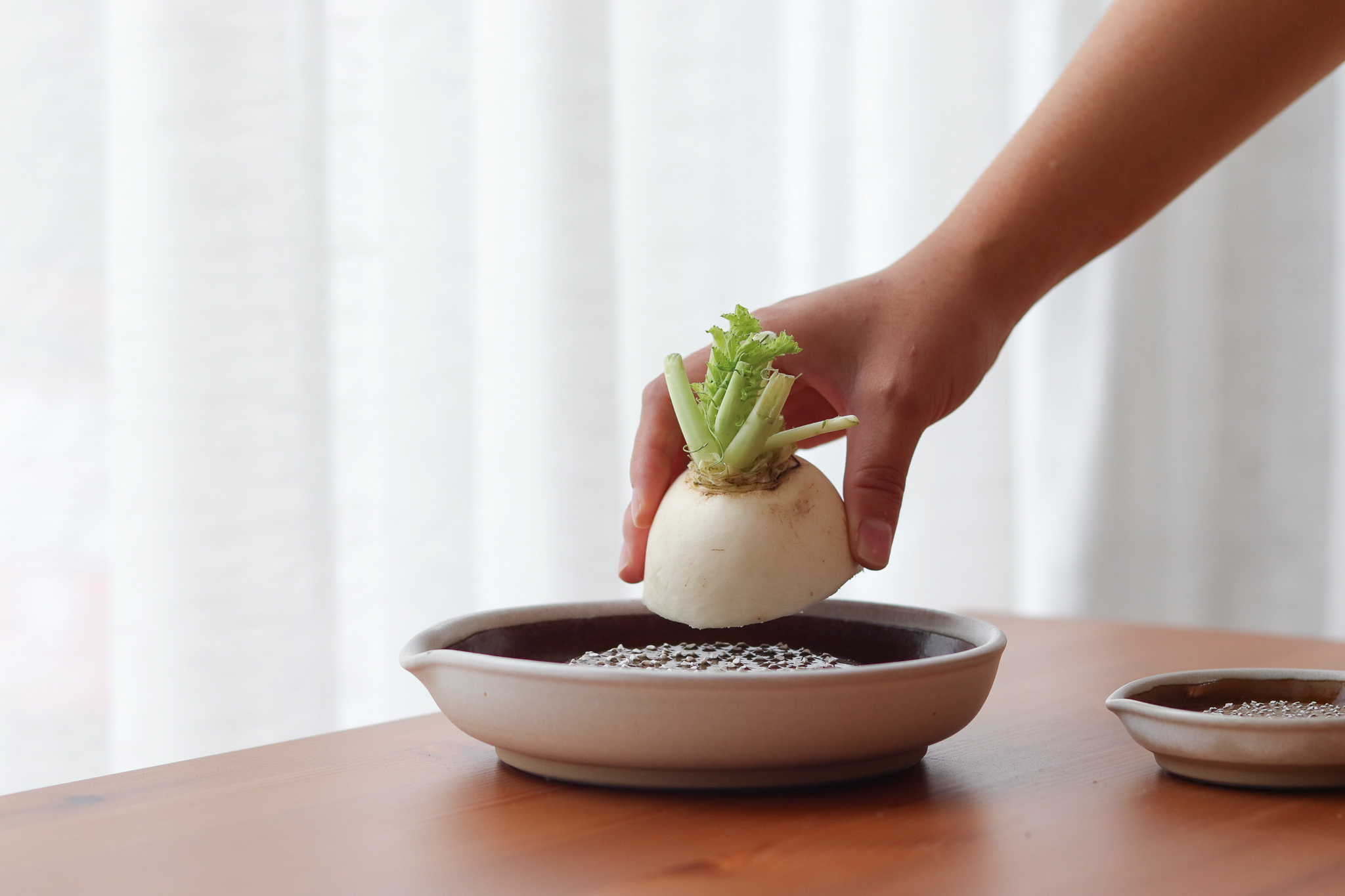 日本 石見燒 元重製陶所 研磨器