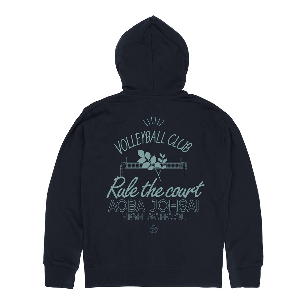 Cospa 0902 青葉城西高校バレーボール部 ジップパーカー [ハイキュー!!] NAVY