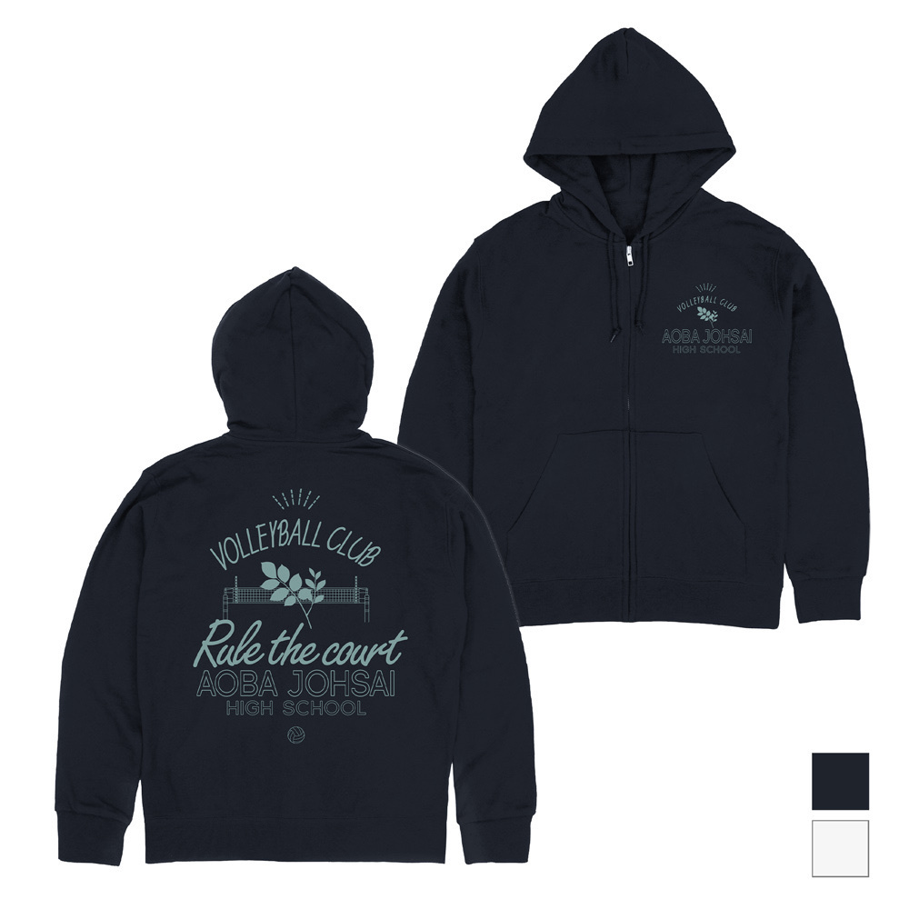 Cospa 0902 青葉城西高校バレーボール部 ジップパーカー [ハイキュー!!] NAVY