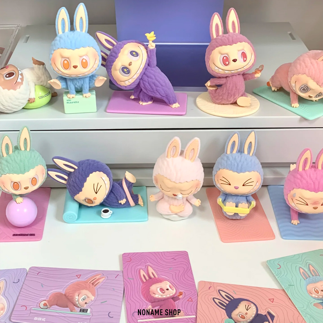 POPMART 泡泡瑪特 THE MONSTERS LABUBU  LAZY YOGA 拉布布 慵懶 瑜珈 系列 手辦 盲盒 公仔