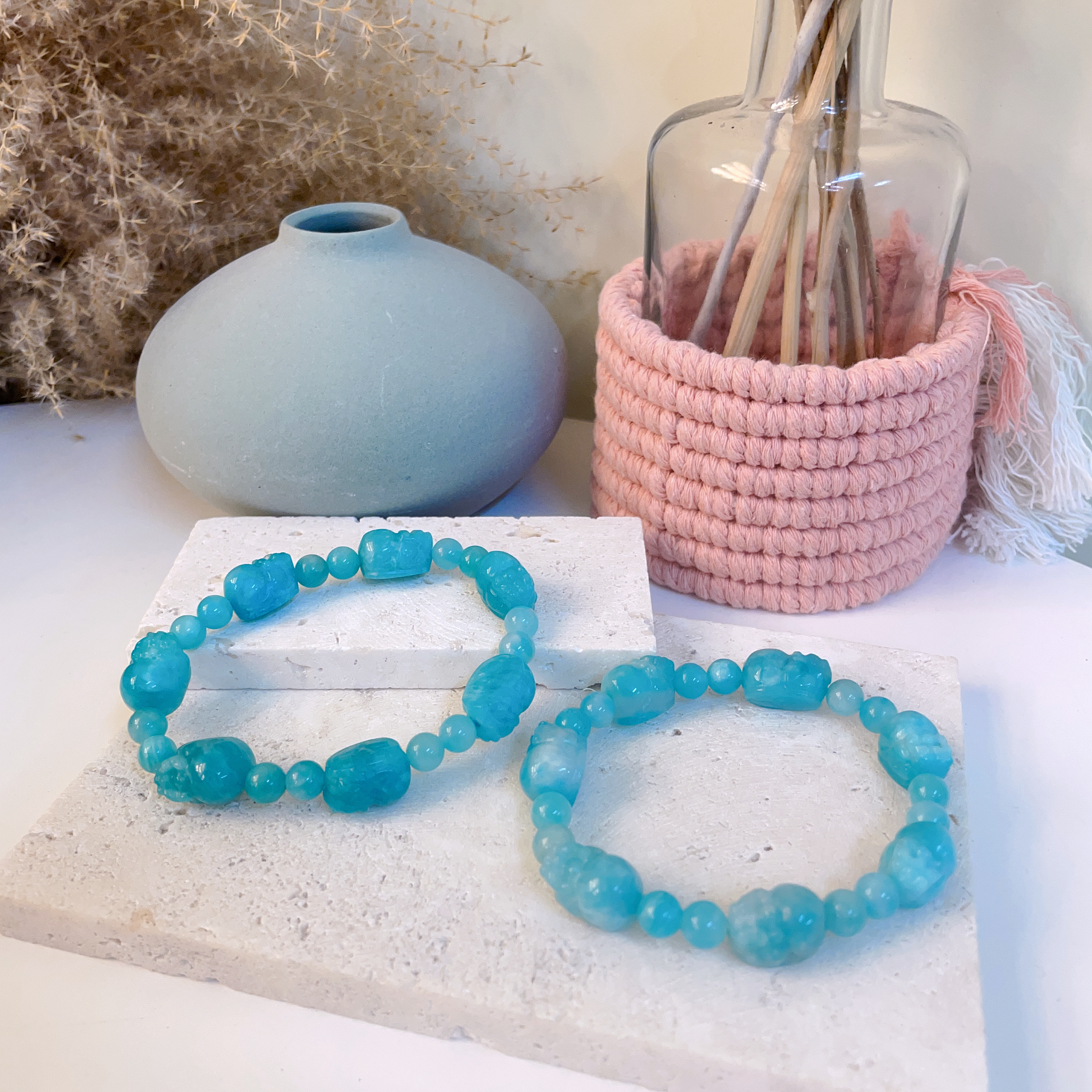 天河石貔貅手串