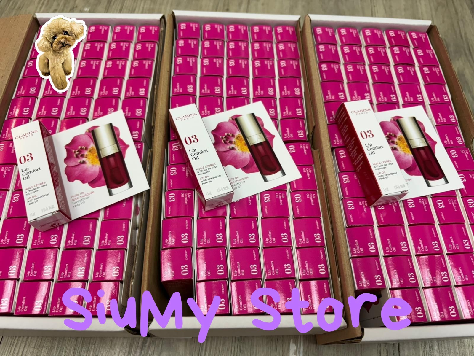 現貨 Clarins  皇牌潤唇油-  03-cherry 1.4ml - 專櫃